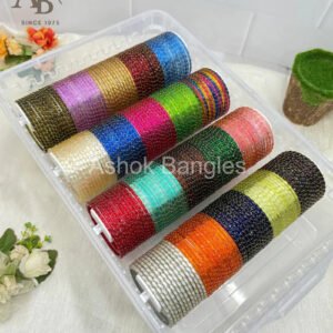 Luxurious   New   Rain   Drop   Glass   Bangle   Full   Box   -   056