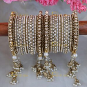 Radiant Gold Bangles for Weddings & Celebrations-Two hand