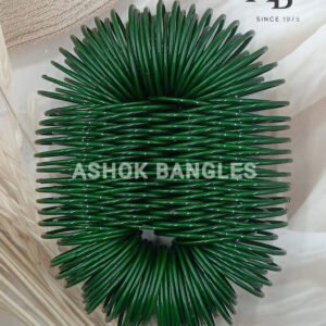 Ashok Bangles - Elegant Green Glass Bangles