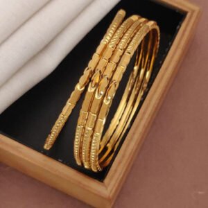 Fancy & Brass gold bangles