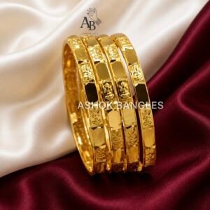 Fancy & Brass gold bangles