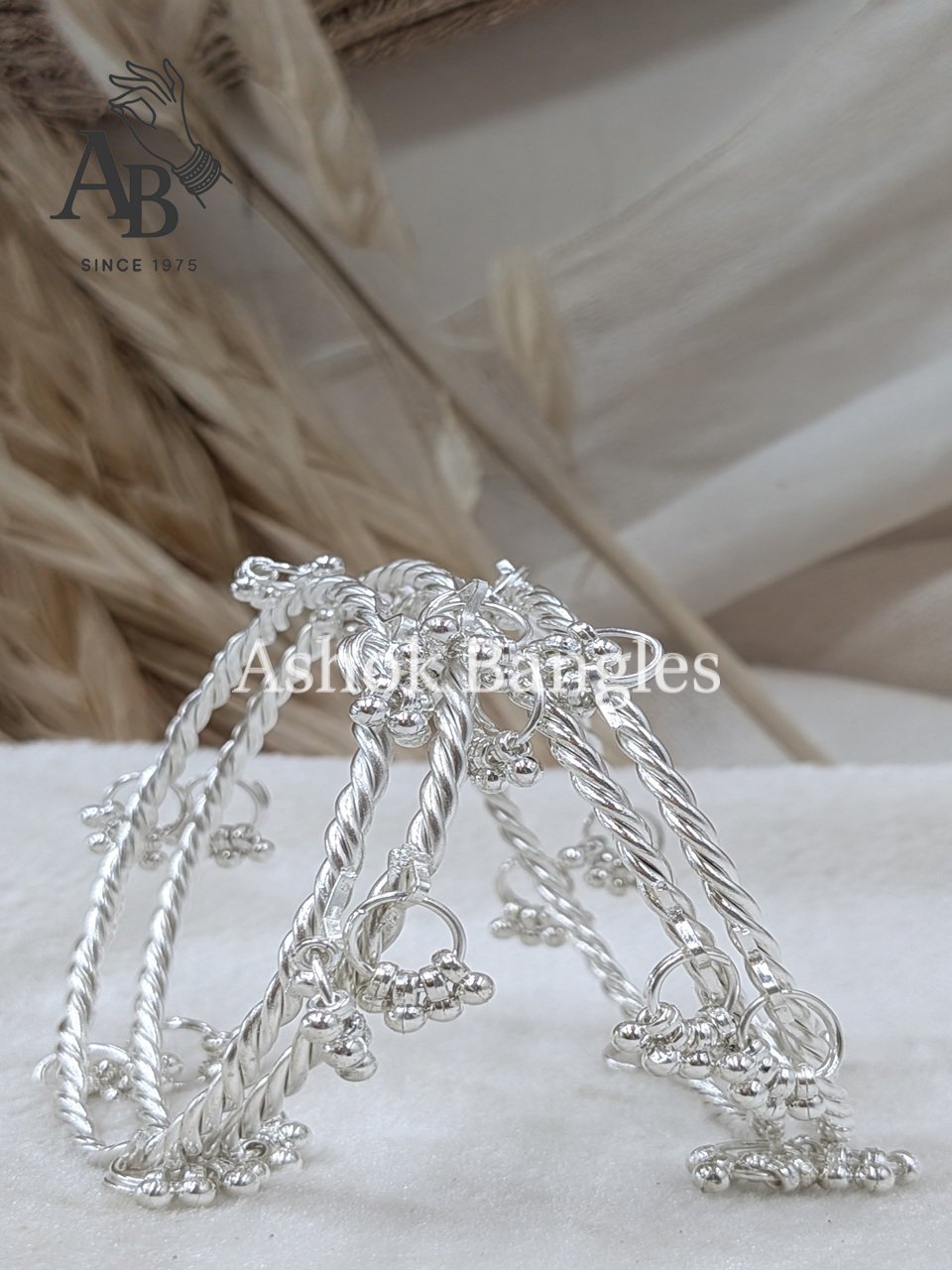 Kashmiri Veni 4Pic Silver 1 Kashmiri Veni 4Pic Silver